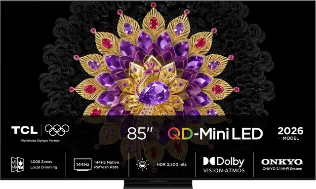 TCL 85" MQLED80L 4K QD-Mini LED TV (2026)